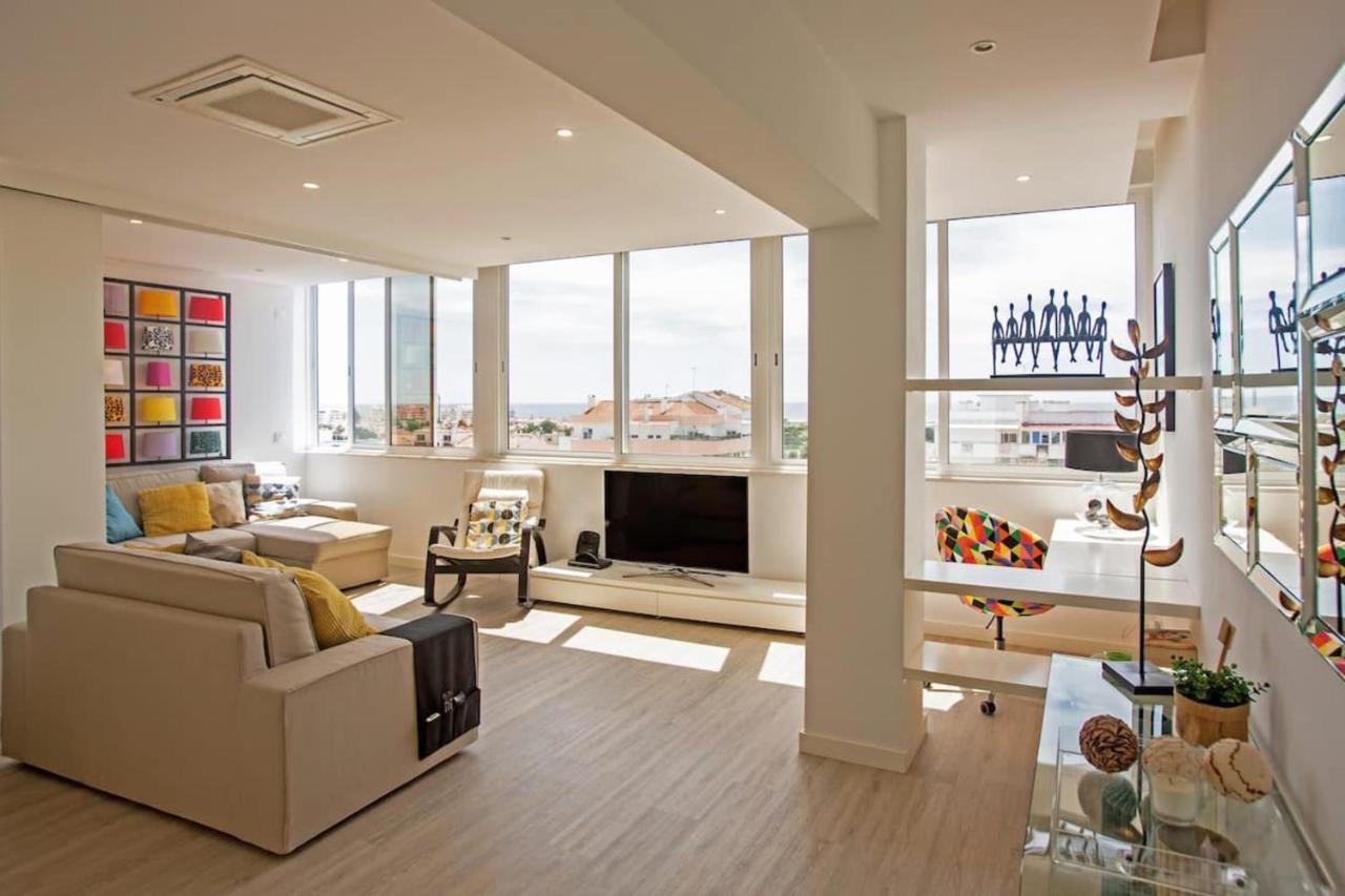 Magnificent 1 Bedroom Apartment With Views Over The Ocean Costa da Caparica Extérieur photo